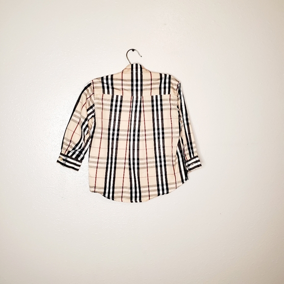 Burberry nova check button down 2y - Picture 2 of 4